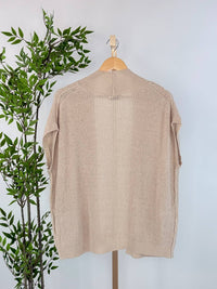 Be Cool - Women's Cape Knit Open Front Sweater