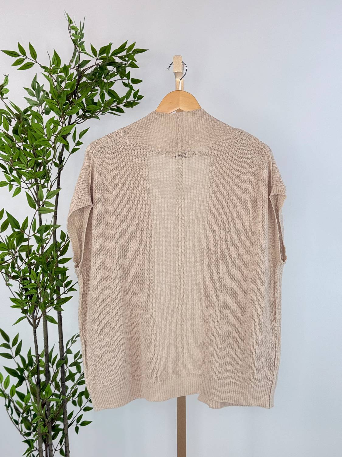 Be Cool - Women's Cape Knit Open Front Sweater