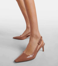 Gianvito Rossi - Women's Lindsay 55 Patent Leather Slingback Pumps