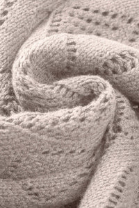 Threaded Pear - Mckenzie Hollow-out Openwork Knit Cardigan