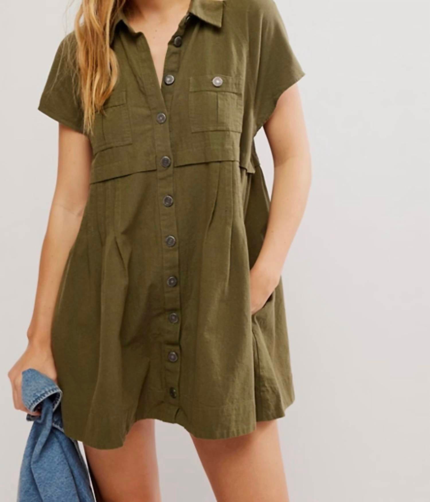 Free People - Ronnie Poplin mini dress