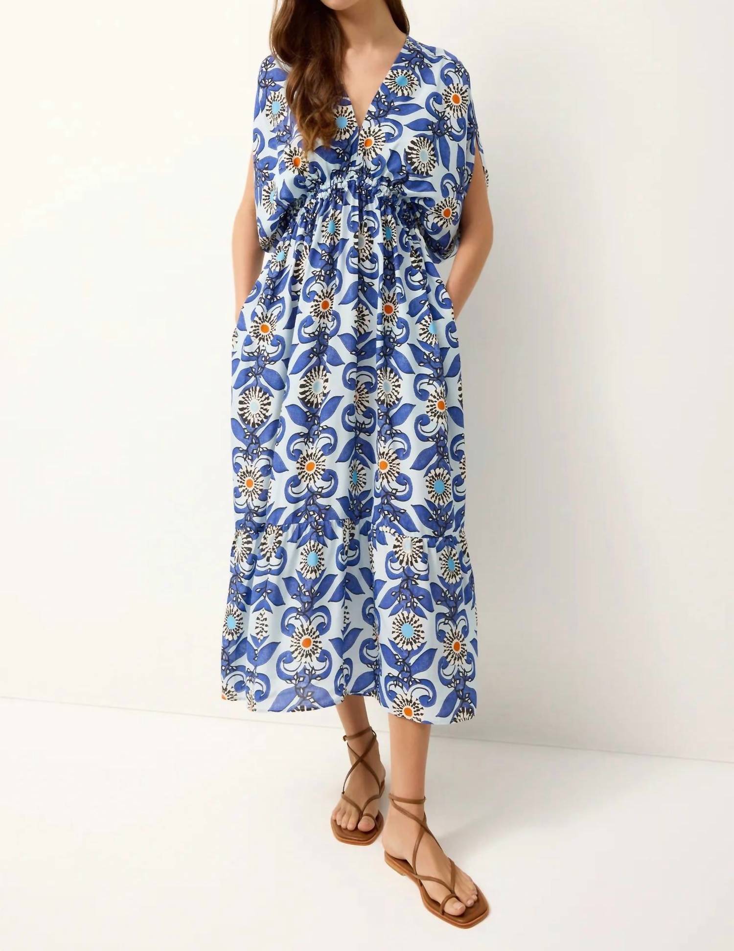Marie Oliver Venus Caftan in treillage - women's dress