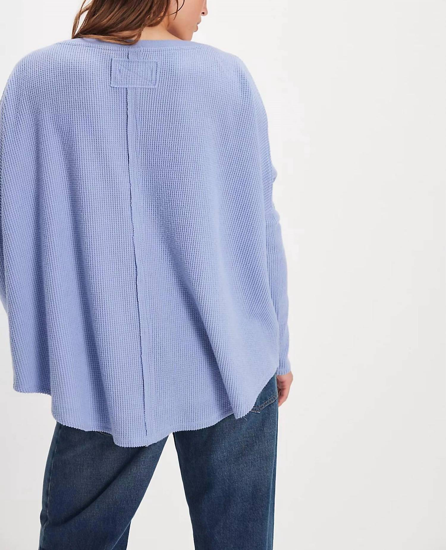 Free People - Latte Blues Solid Thermal Top