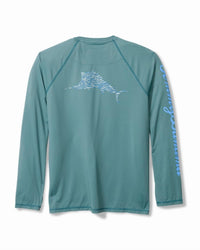 Tommy Bahama - Men's Chill Time Surf Crew Long Sleeve Rash Guard