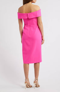 Eliza J - Bow Off-the-shoulder Midi Dress