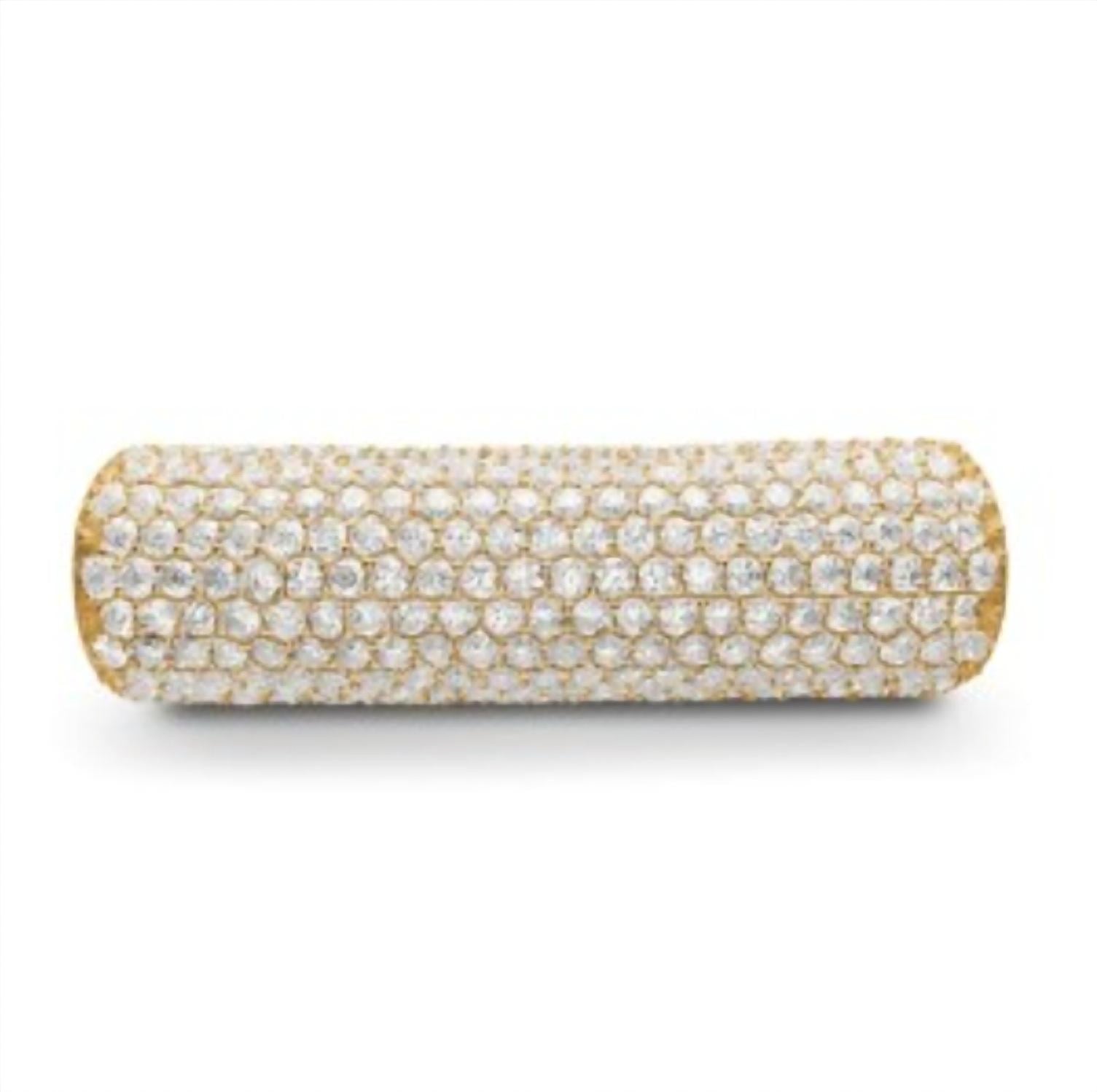 Story Jewellery - Women's Cubic Zirconia Pave Tube Charm