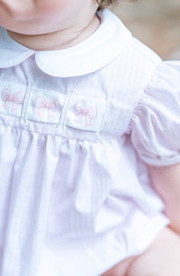 Lullaby Set - Girls Ruth Ribbon Bubble Romper