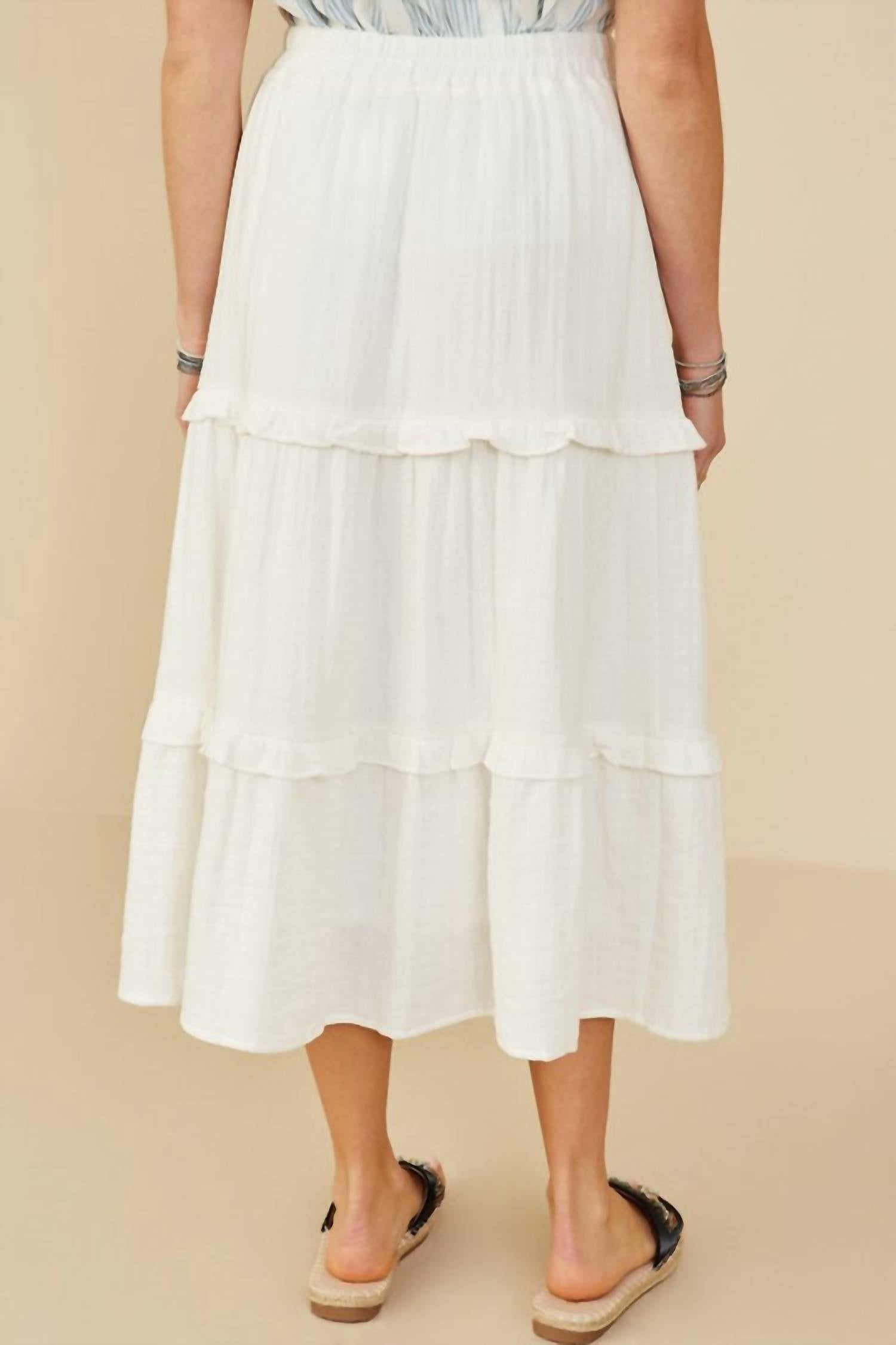 Hayden La - Women's Jayla Ruffle Textured Skirt