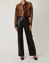 Le Lis - Sydney Leopard Print Blouse