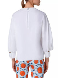 Akris Punto - Puff-Sleeve Poplin Cotton Blouse