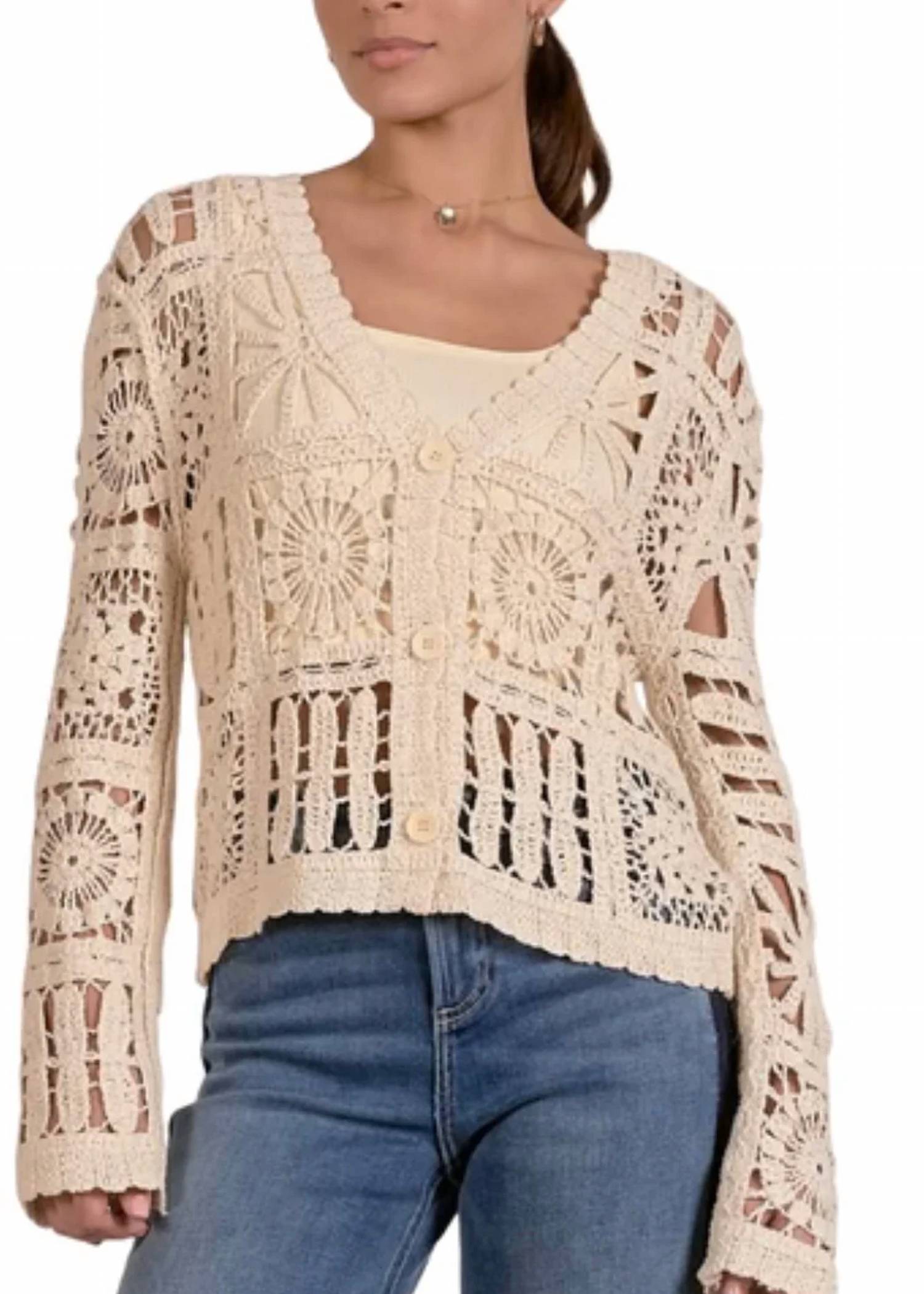 Elan - Shay Button Front Cardigan
