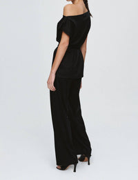 Marle Fay Top in black - women's blouse - alternate view