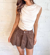 Project Social T - Carine Shirred Side Rib Tank Top