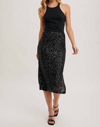 Bluivy - Sequin Midi Skirt