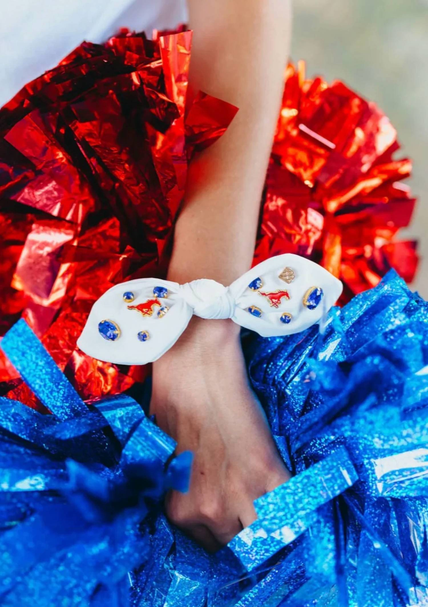 Brianna Cannon - Smu Logo Bow Scrunchie