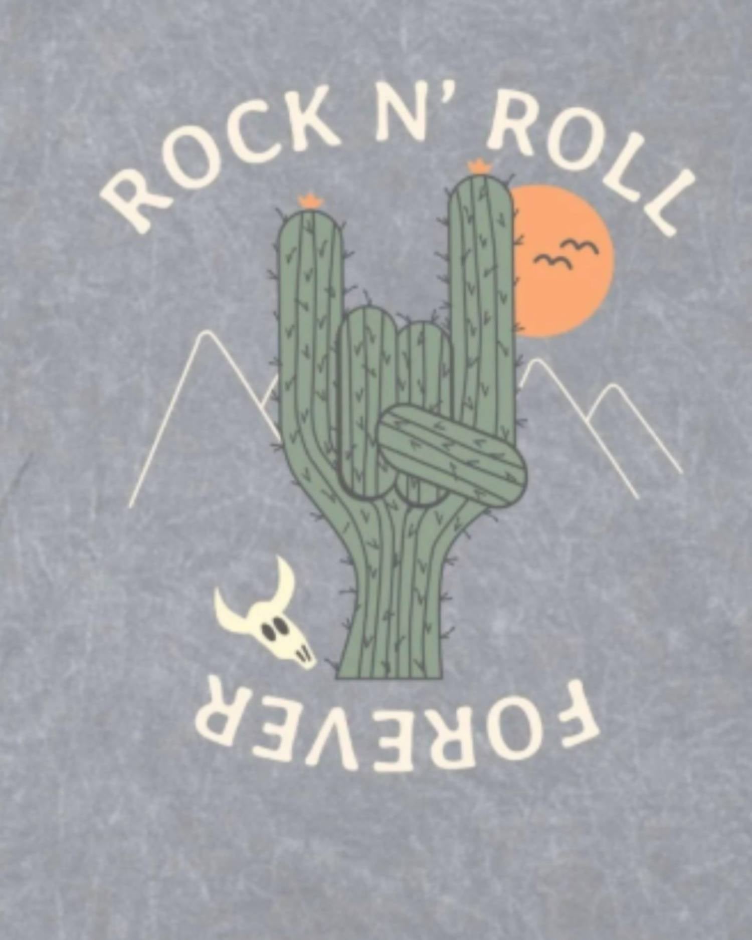 Tiny Whales - Boys' Cactus Rock Muscle Tee
