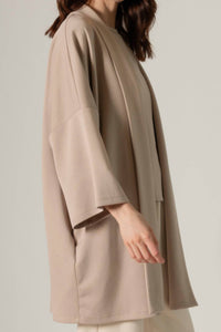 P.CILL Amelia Oversized Cardigan in taupe - women's cardigan - view 6