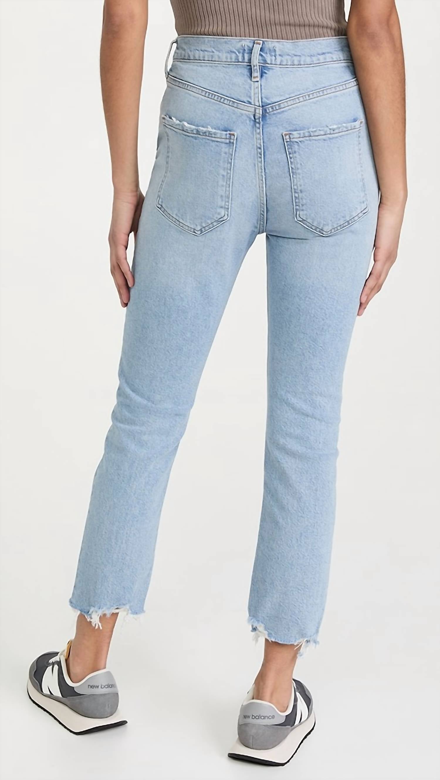 Agolde - Riley High Rise Straight Crop Jeans
