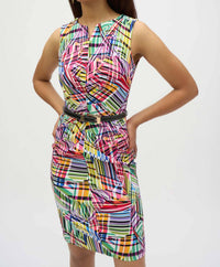 Joseph Ribkoff - Millennium Abstract Print Sheath Dress