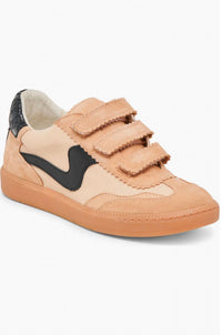 Dolce Vita Women's Notice Velcro Sneaker in tan multi suede - women's sneaker
