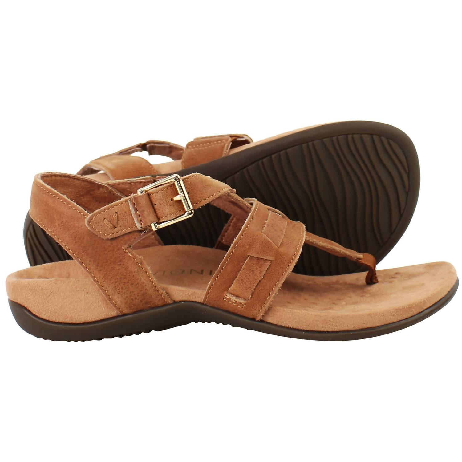 VIONIC Women's Lupe Orthotic Sandals in tan - women's sandal - view 4