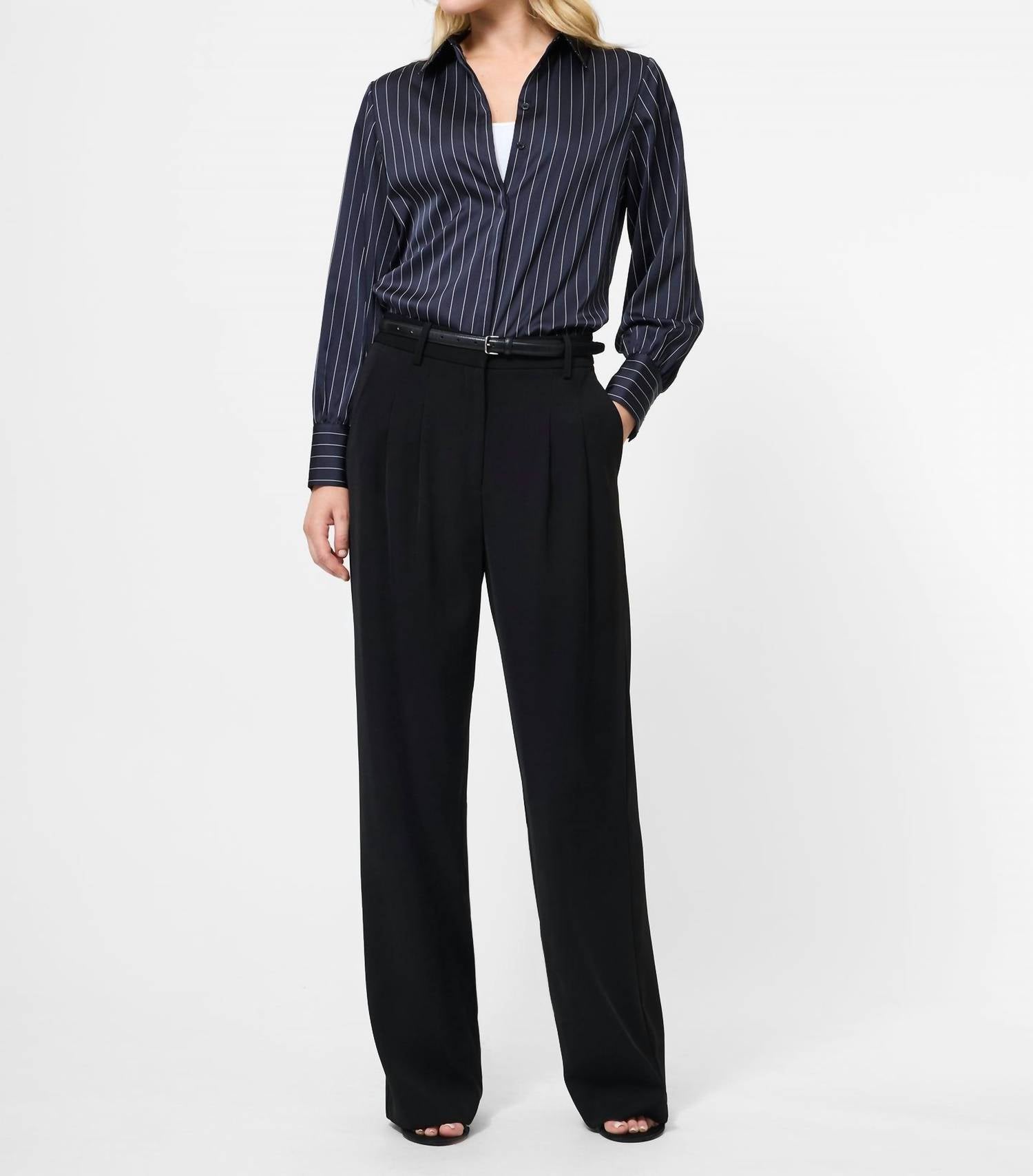 French Connection - Satin Pinstripe Shirt
