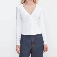 Enza Costa - Classic V-neck Cardigan