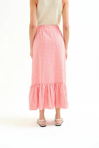 Compania Fantastica - Gingham Maxi Skirt