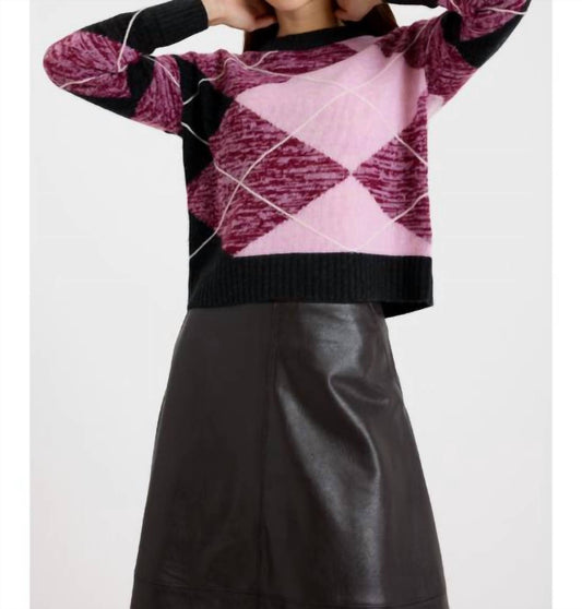 Brodie Cashmere - Argyle Crew Neck Sweater