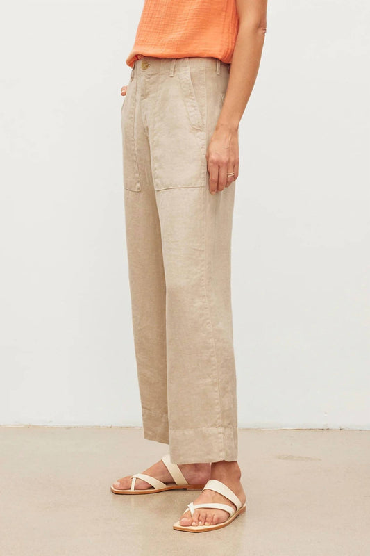 Velvet By Graham & Spencer - Dru Heavy Linen Pant