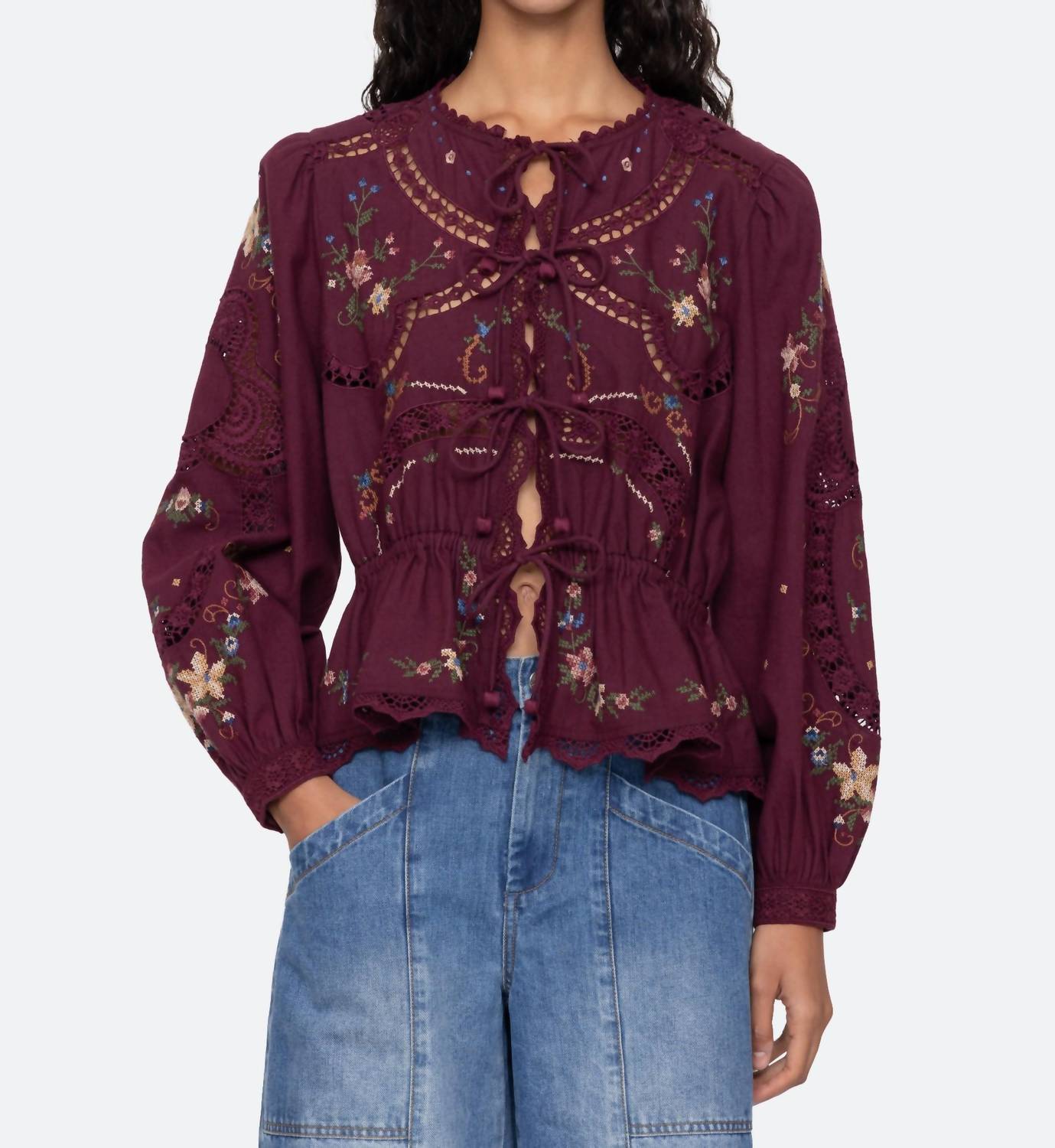 Sea - Edwina Long Sleeve Top