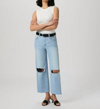 Paige - Sasha Ankle Jean With Raw Hem
