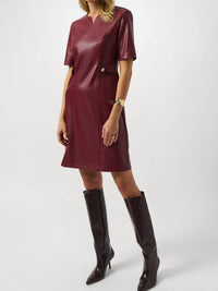 Joseph Ribkoff - Leatherette A-line Dress