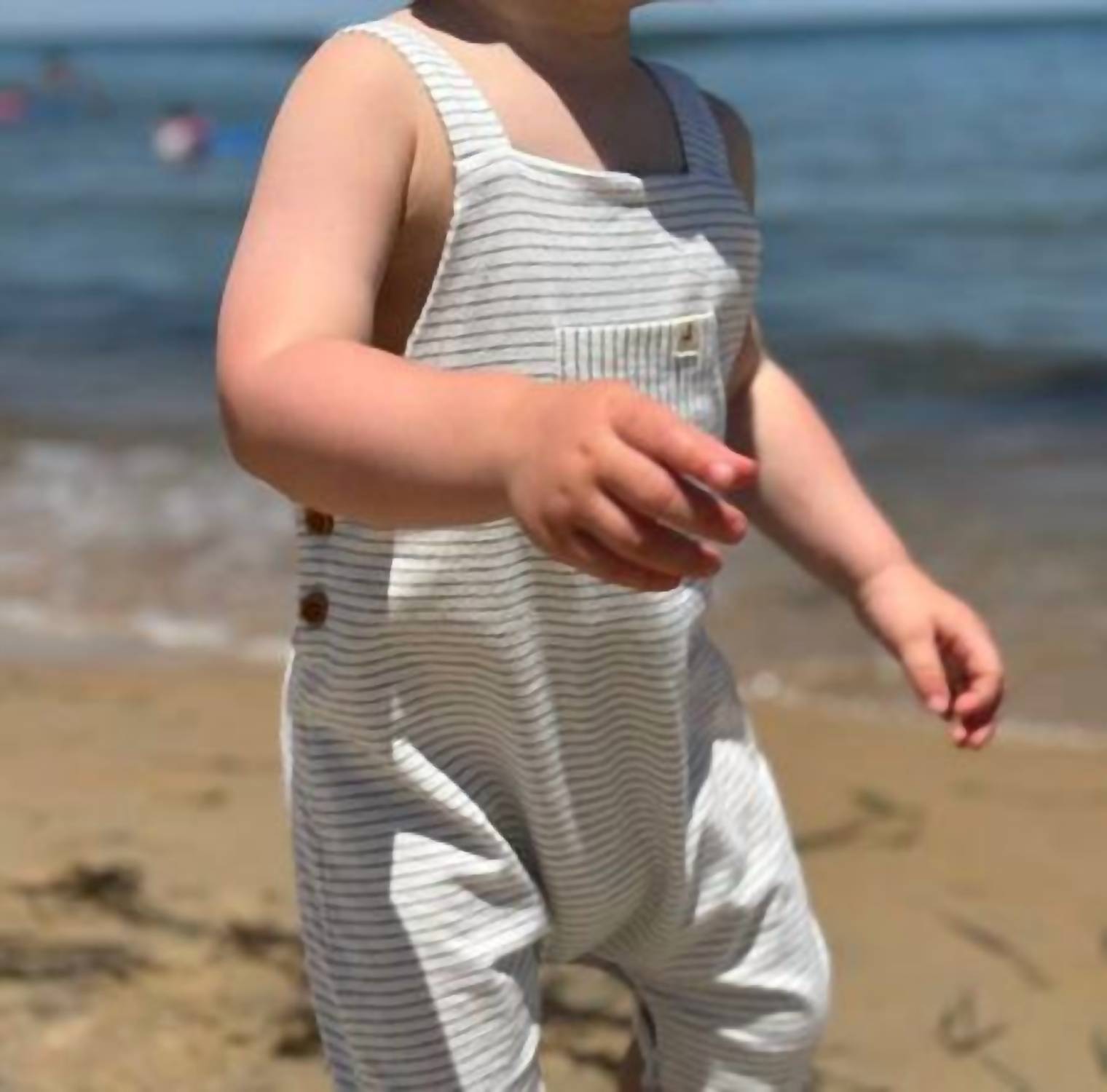 Me & Henry - Boy's Dandy Jersey Stripe Romper