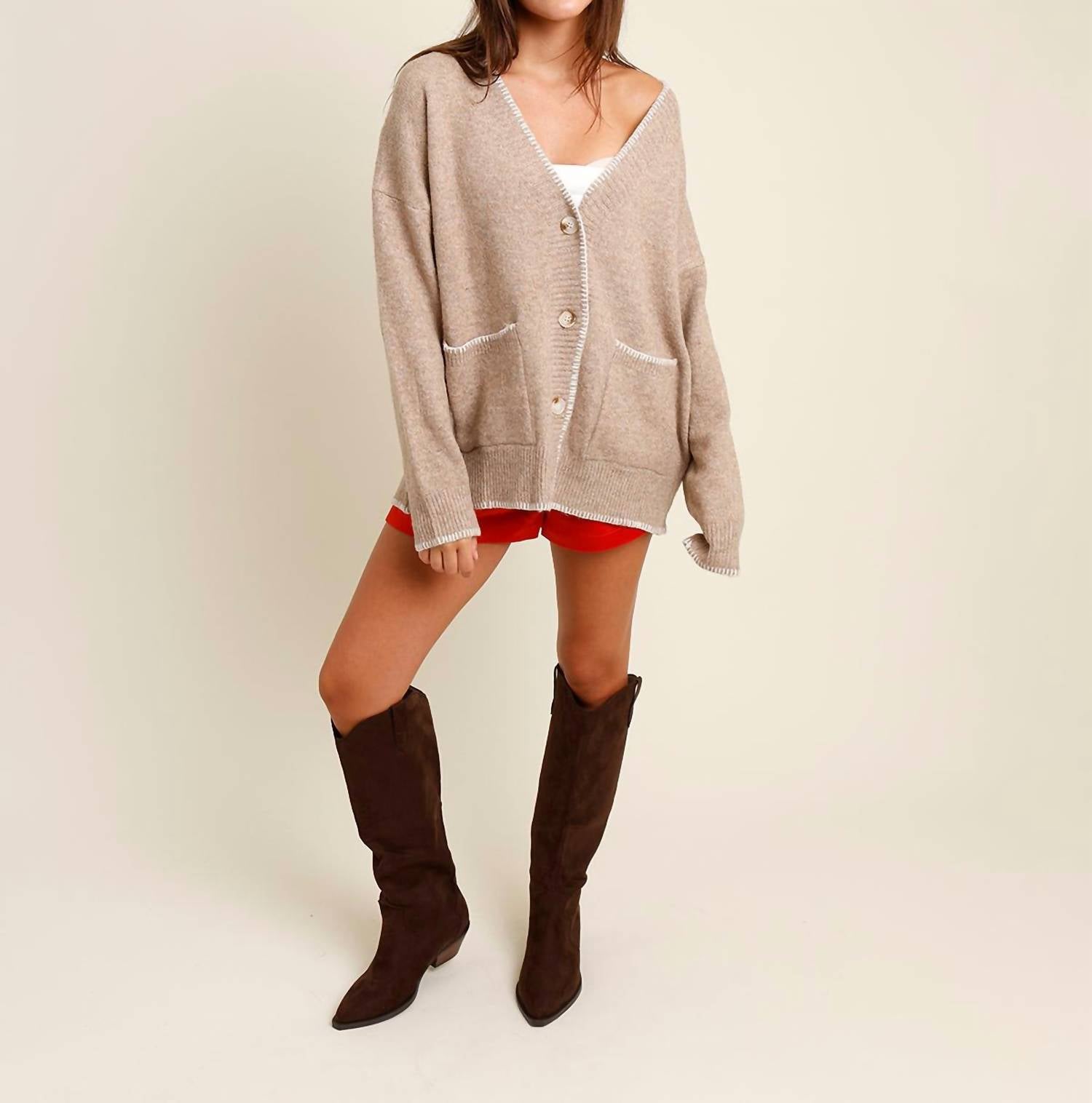 Jacquie The Label - Clara V-neck Cardigan