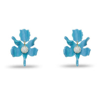Lele Sadoughi - Women's Azure Small Crystal Lily Earrings