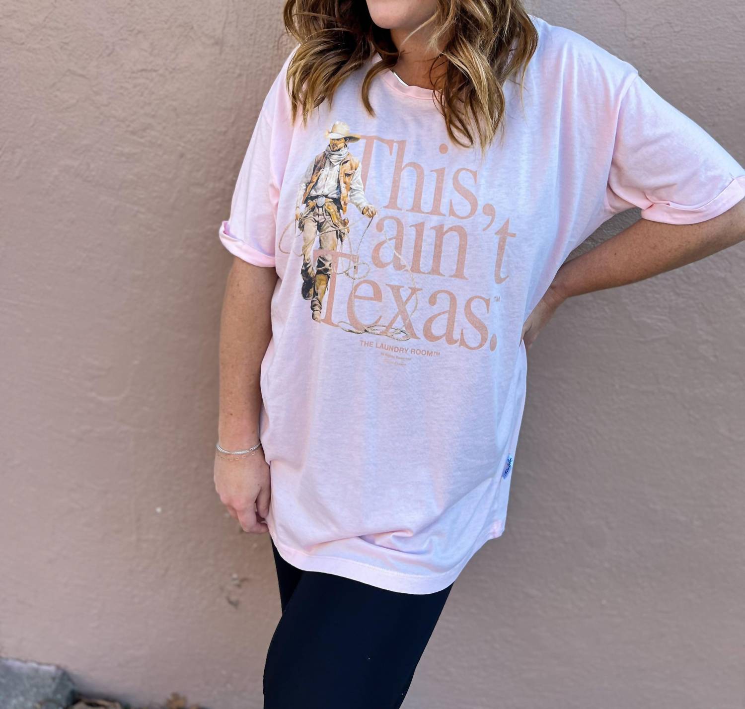 The Laundry Room - This Ain't Texas Roper Oversized Tee