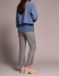 Tribal - Slub Twill Zip-front Mock Neck Jacket