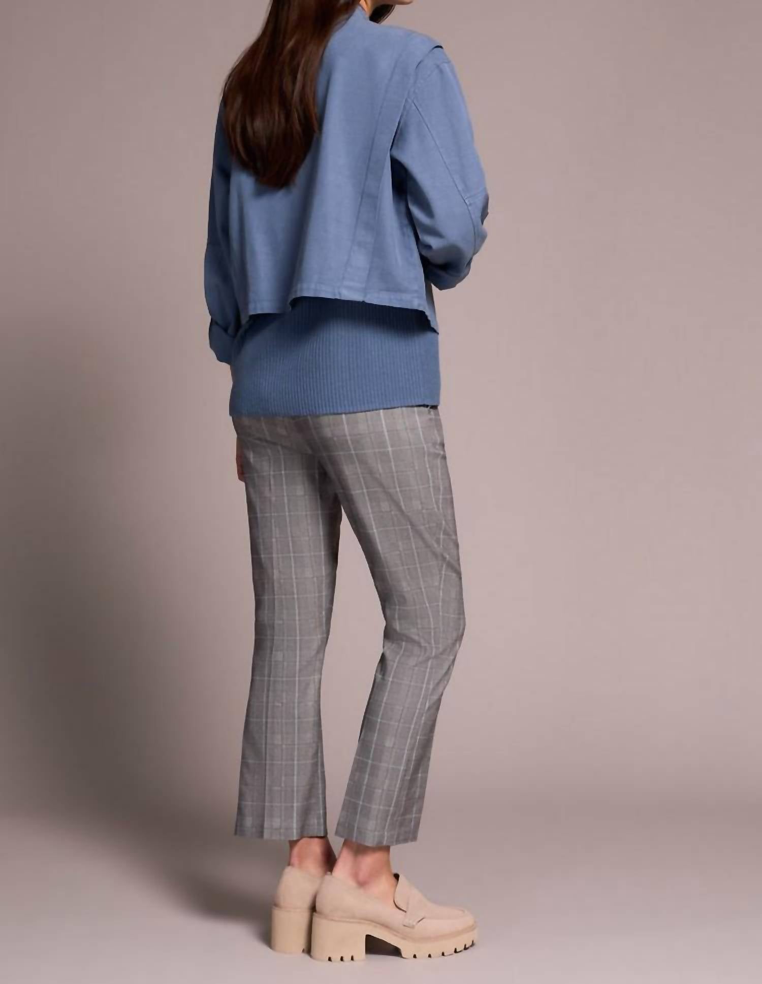 Tribal - Slub Twill Zip-front Mock Neck Jacket