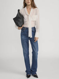 Frame - The Modern Tie Polka Dot Blouse