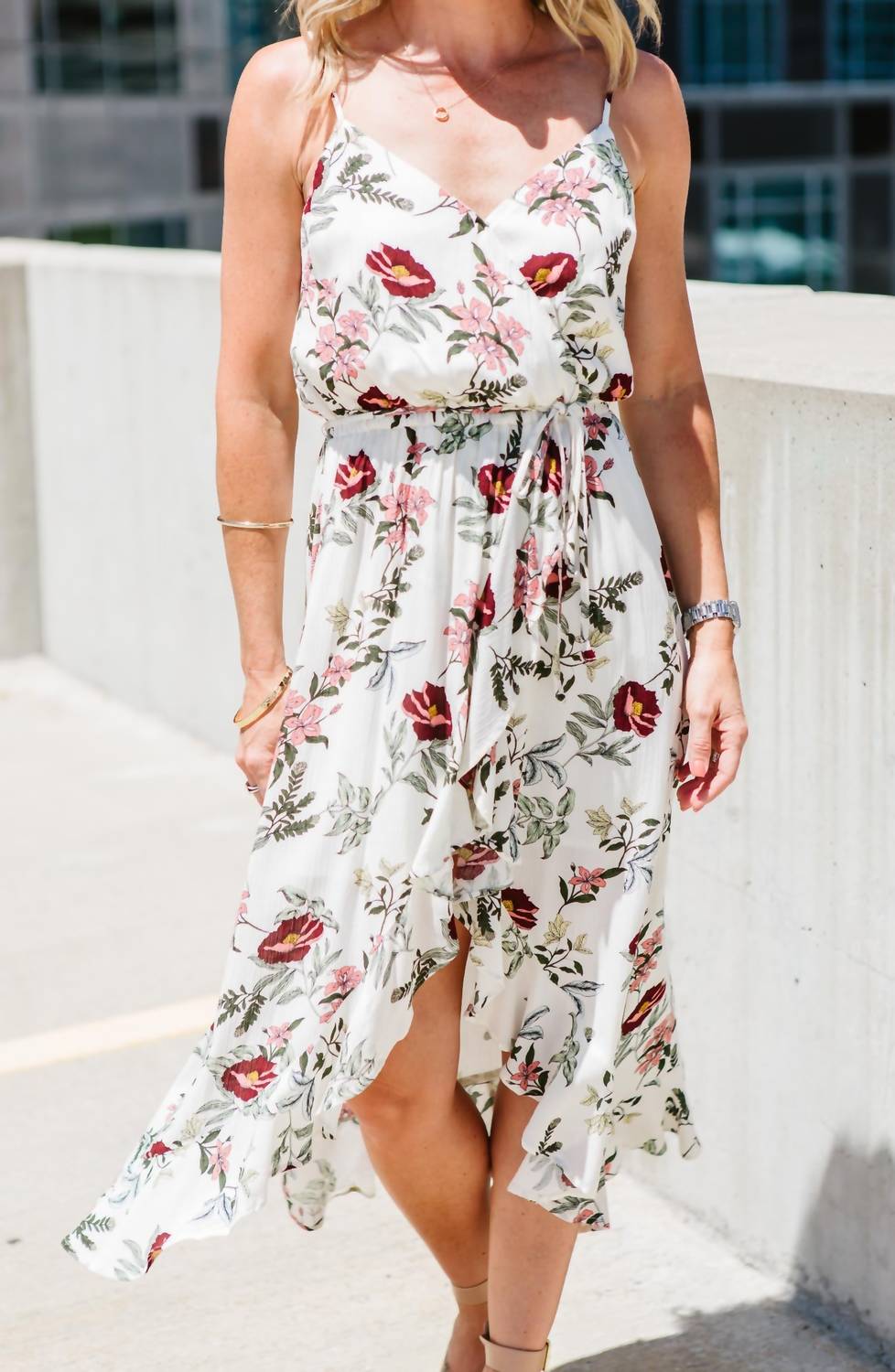 Garden Bloom Printed Maxi Dress