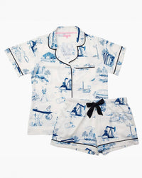 Katie Kime - New Orleans Toile Pajama Short Set