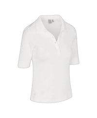 NUSPORT Women's Del Mar Polo in sea salt - women's t-shirt