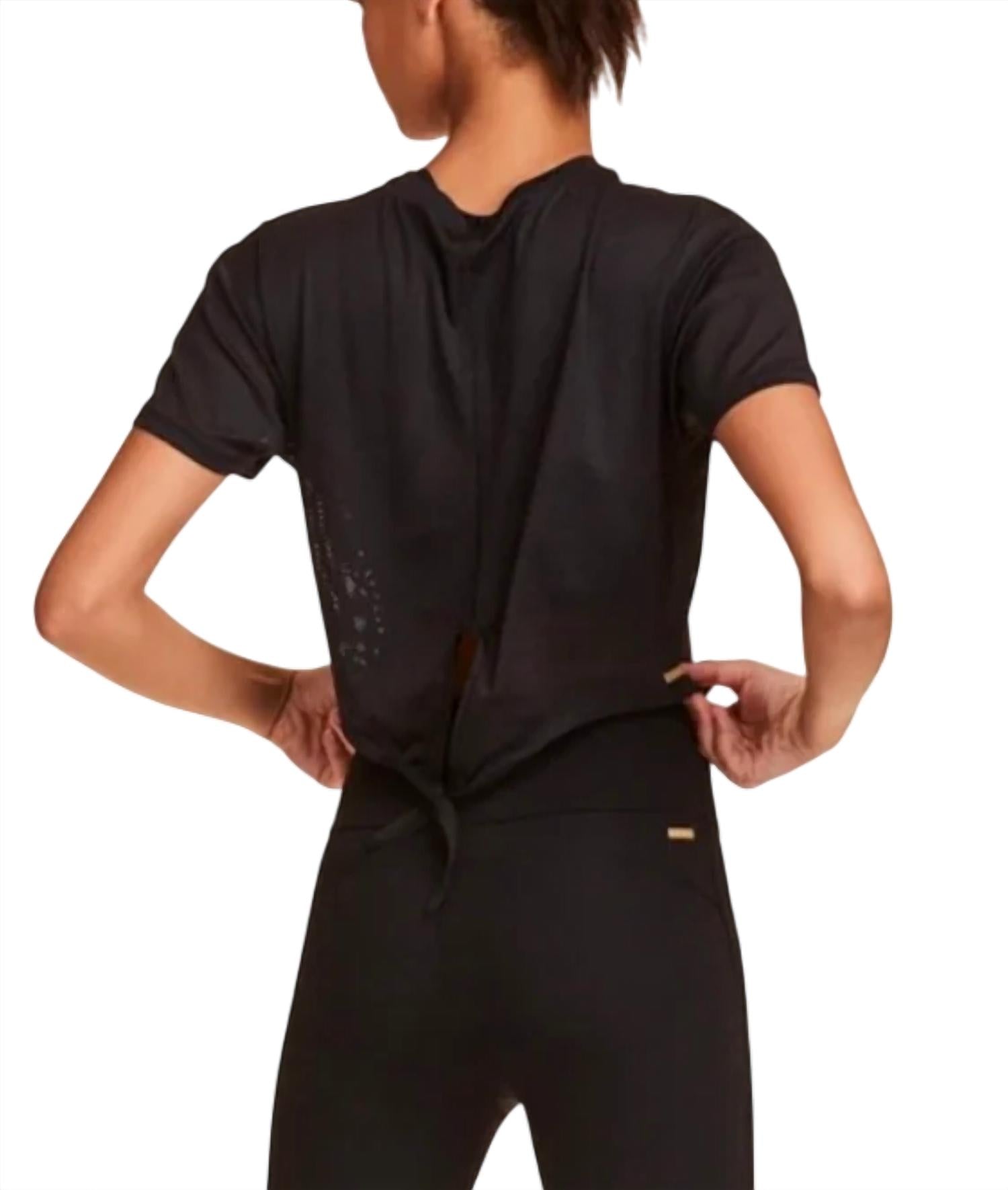 Alala - Tie Back Crop Tee