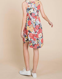 Emerald Collection - Floral Printed Babydoll Dress