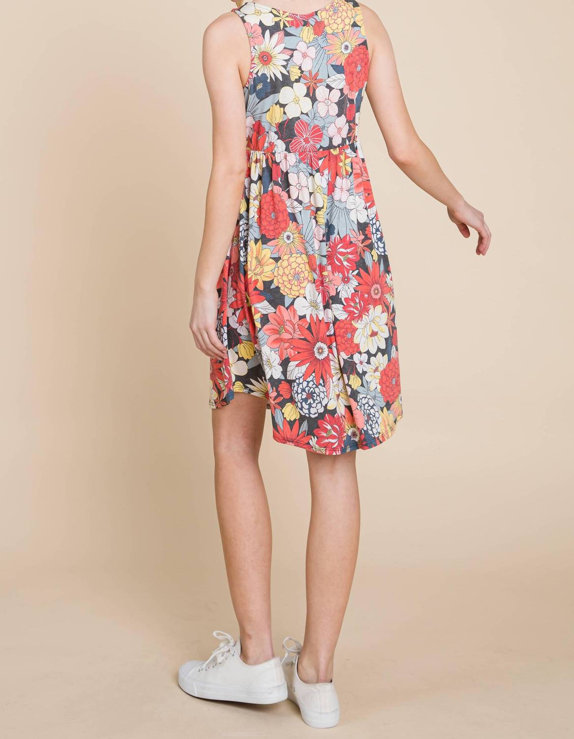 Emerald Collection - Floral Printed Babydoll Dress