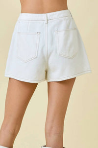 Day + Moon - Asymmetrical Wrap Denim Skort