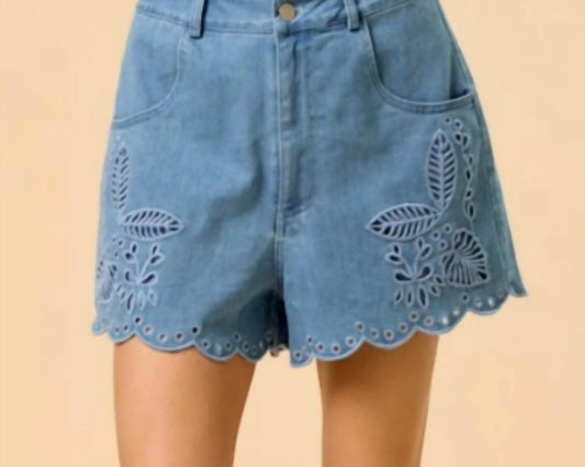 Lalavon - Women's Delight In The Day Laser Cut Shorts
