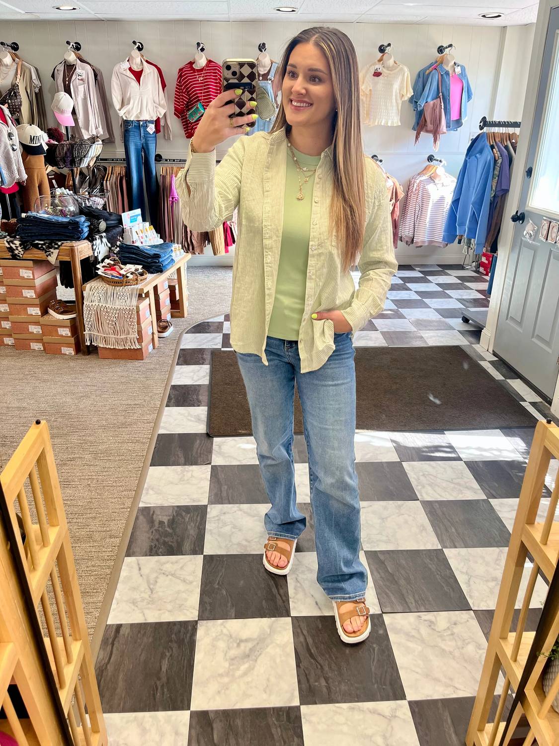 Be Cool - Maren Linen Button Up Top
