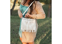 Julia Rose Women's Nora Fringe Bags in cream - women's bag - view 4
